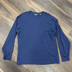 DANIEL CREMIEUX Signature Pima Cotton Long Sleeve Men M Dark Blue
